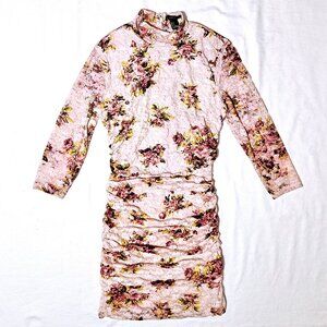 Forever 21 Pink Floral Dress - Size Small
